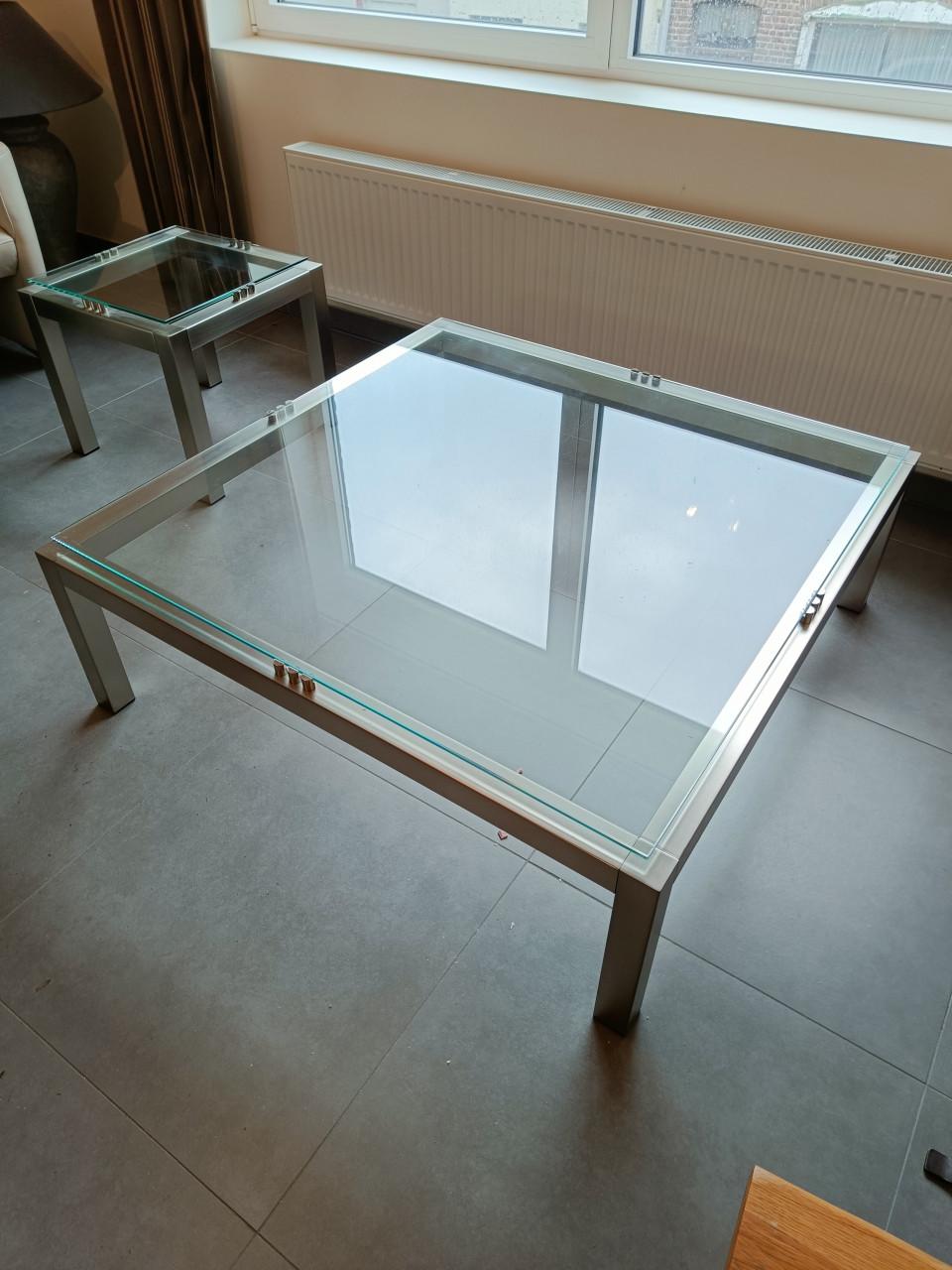 Salontafel en bijzettafel