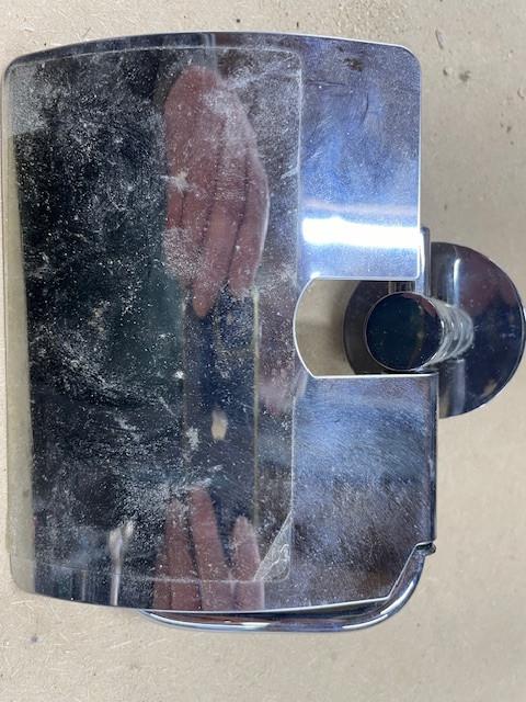 Chromen toiletrol houder