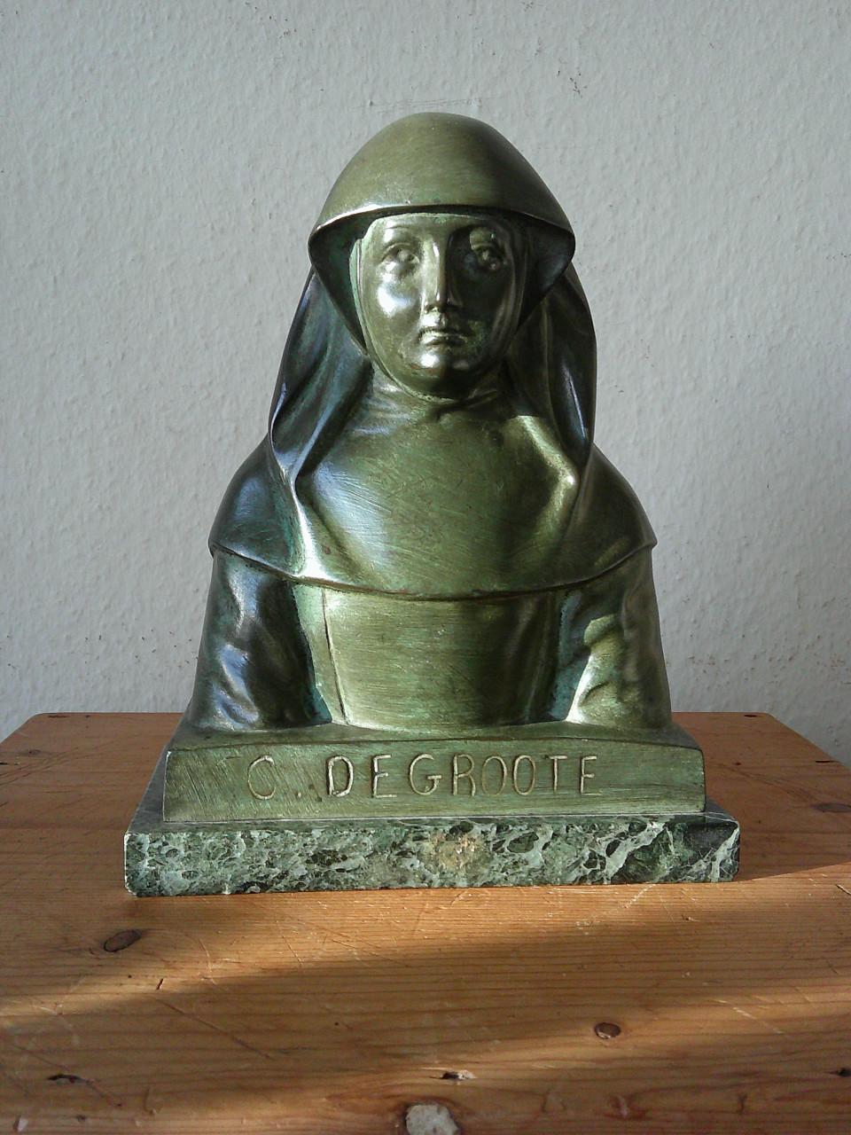 BRONZEN BEELDJE IN ART DECO ,VLAANDEREN JAREN '20 , '30.