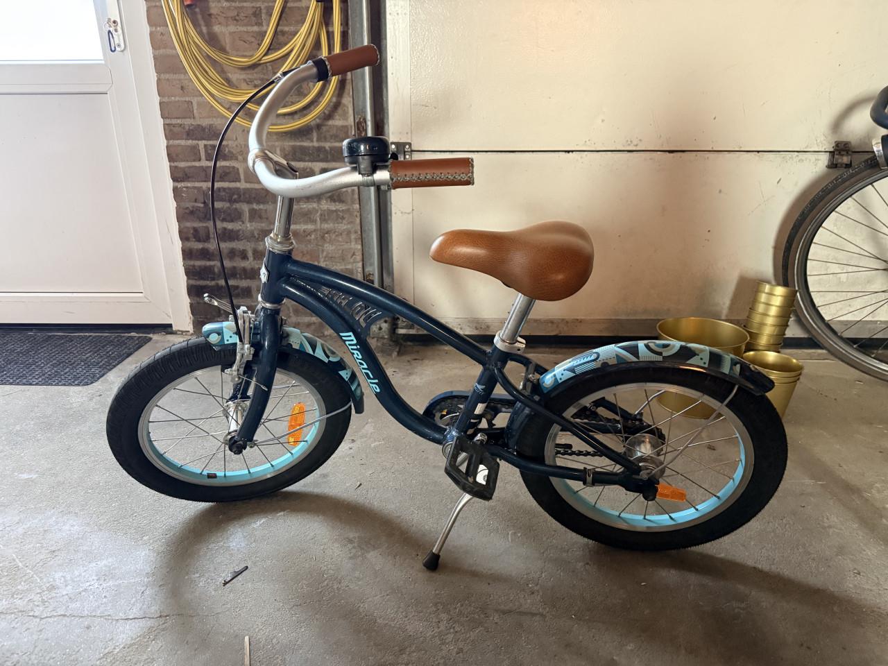 Jongensfiets 16 inch cruiser blauw z.g.a.n.