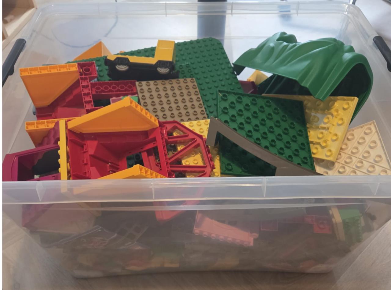 Grote bak met duplo