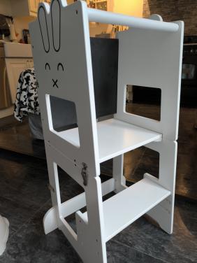 Leertoren 3 in 1 toren krijtbord tafeltje met stoeltje