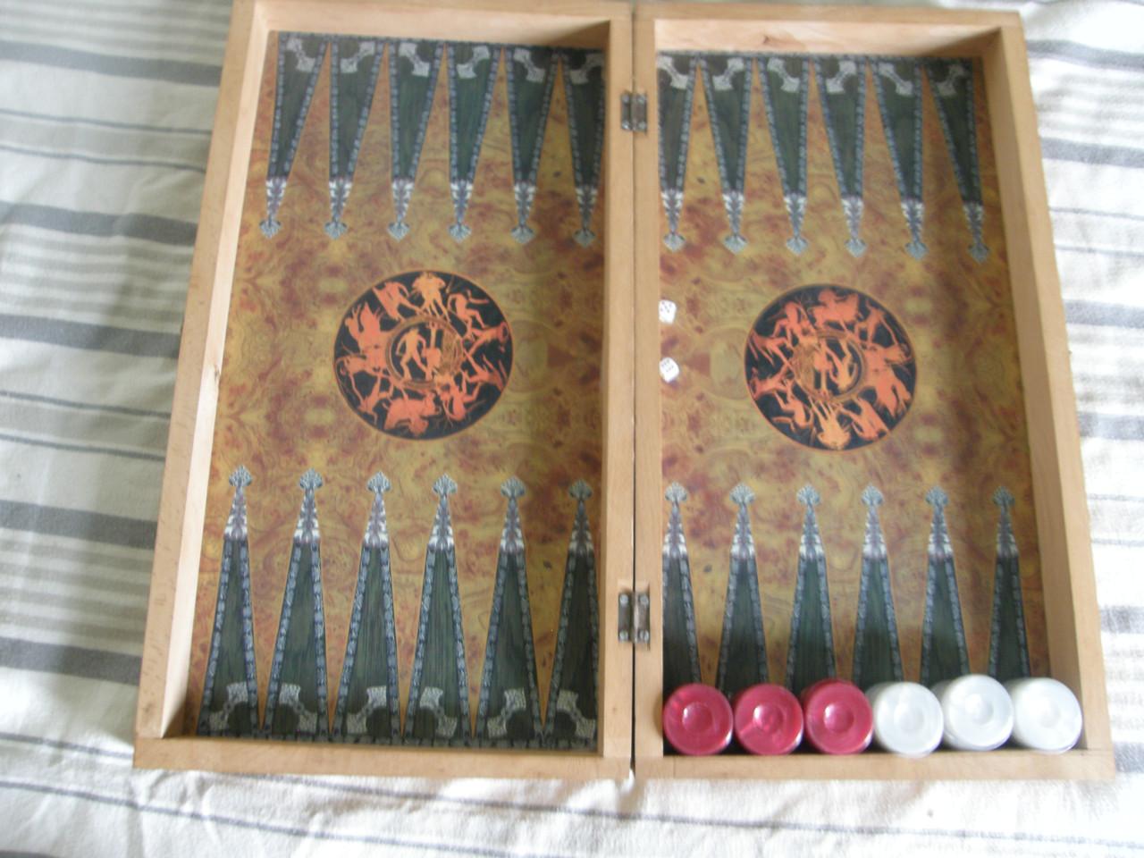 Griekse Backgammon koffer
