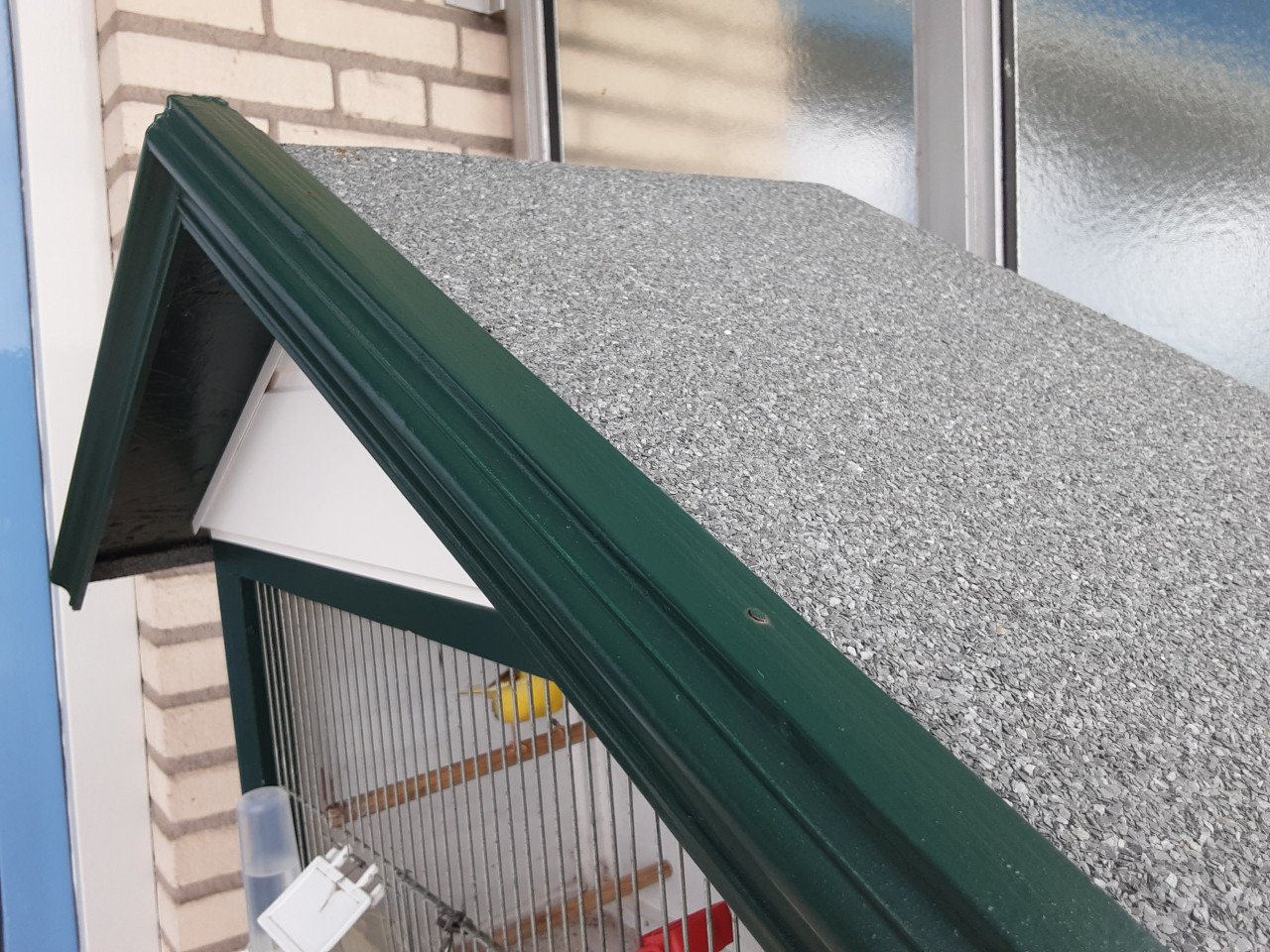 Houten vogelkooi