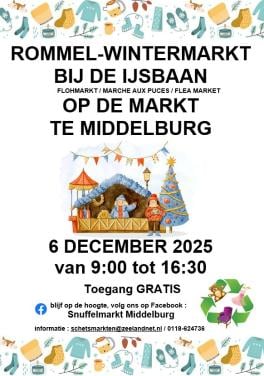 ROMMELMARKT - WINTERMARKT BIJ DE IJSBAAN OP DE MARKT TE MIDDELBURG