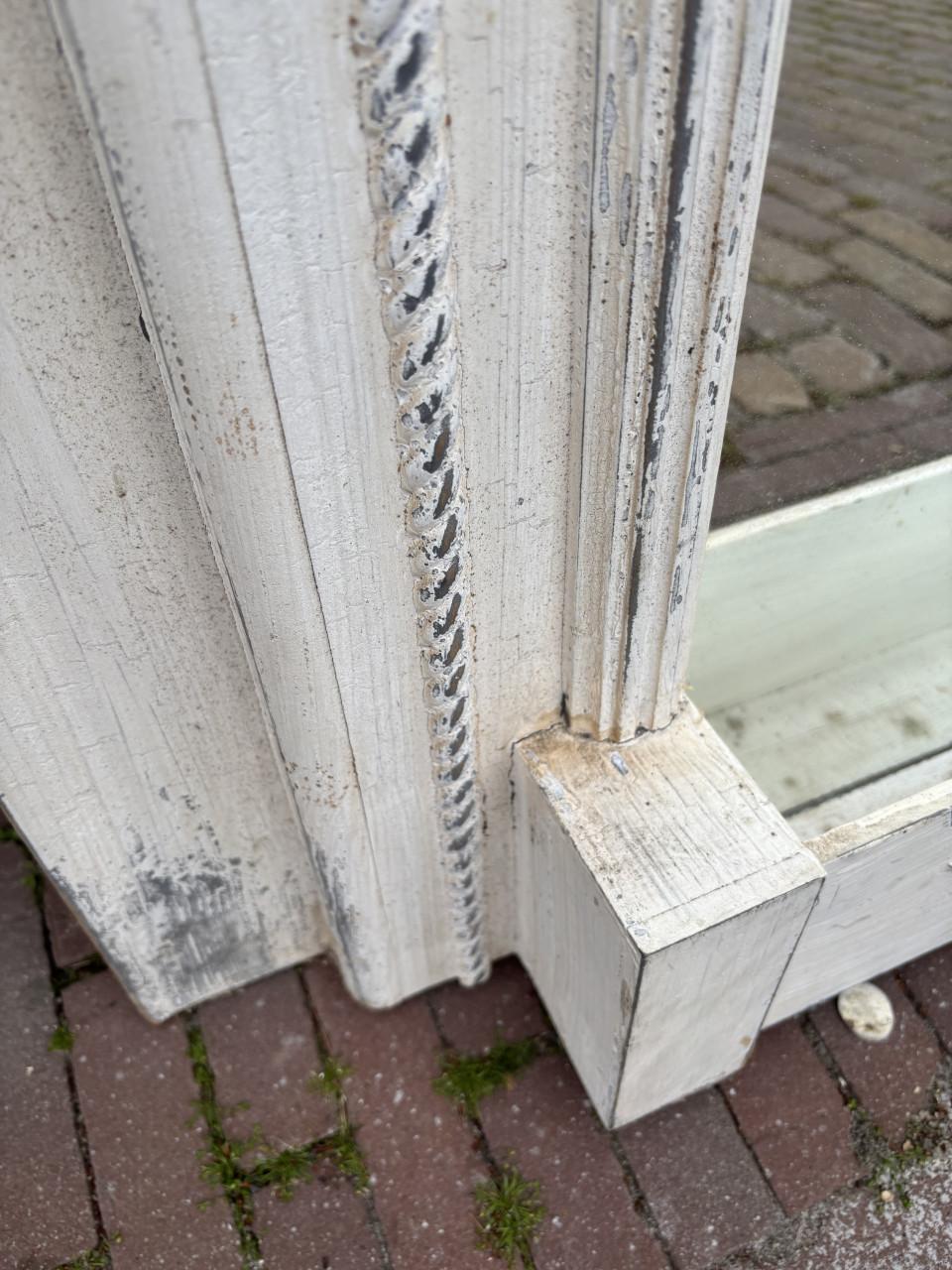 Brocante wandpaneel met nieuwe spiegel