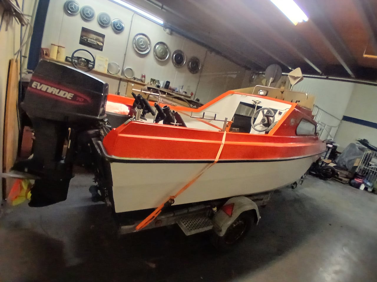 Visboot pilot 420 70pk evinrude