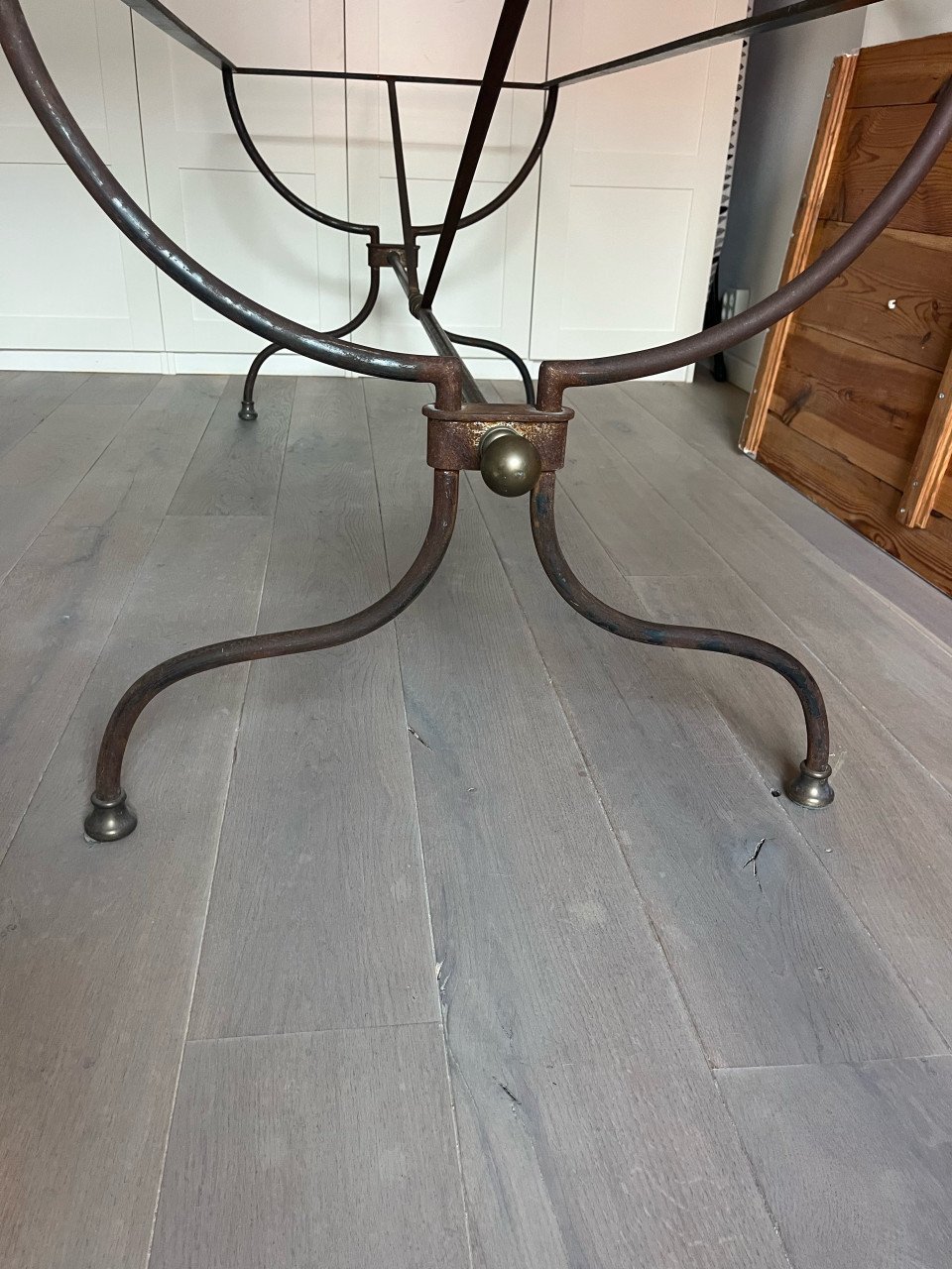 Tafel onderstel voor tuin of evt binnen van staal