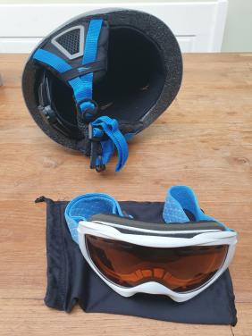 Skiehelm met bril (kind)