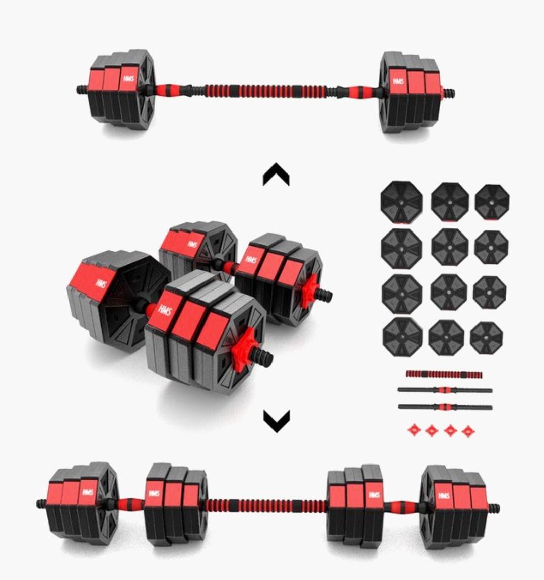 HMS verstelbare halter- en dumbbell set
