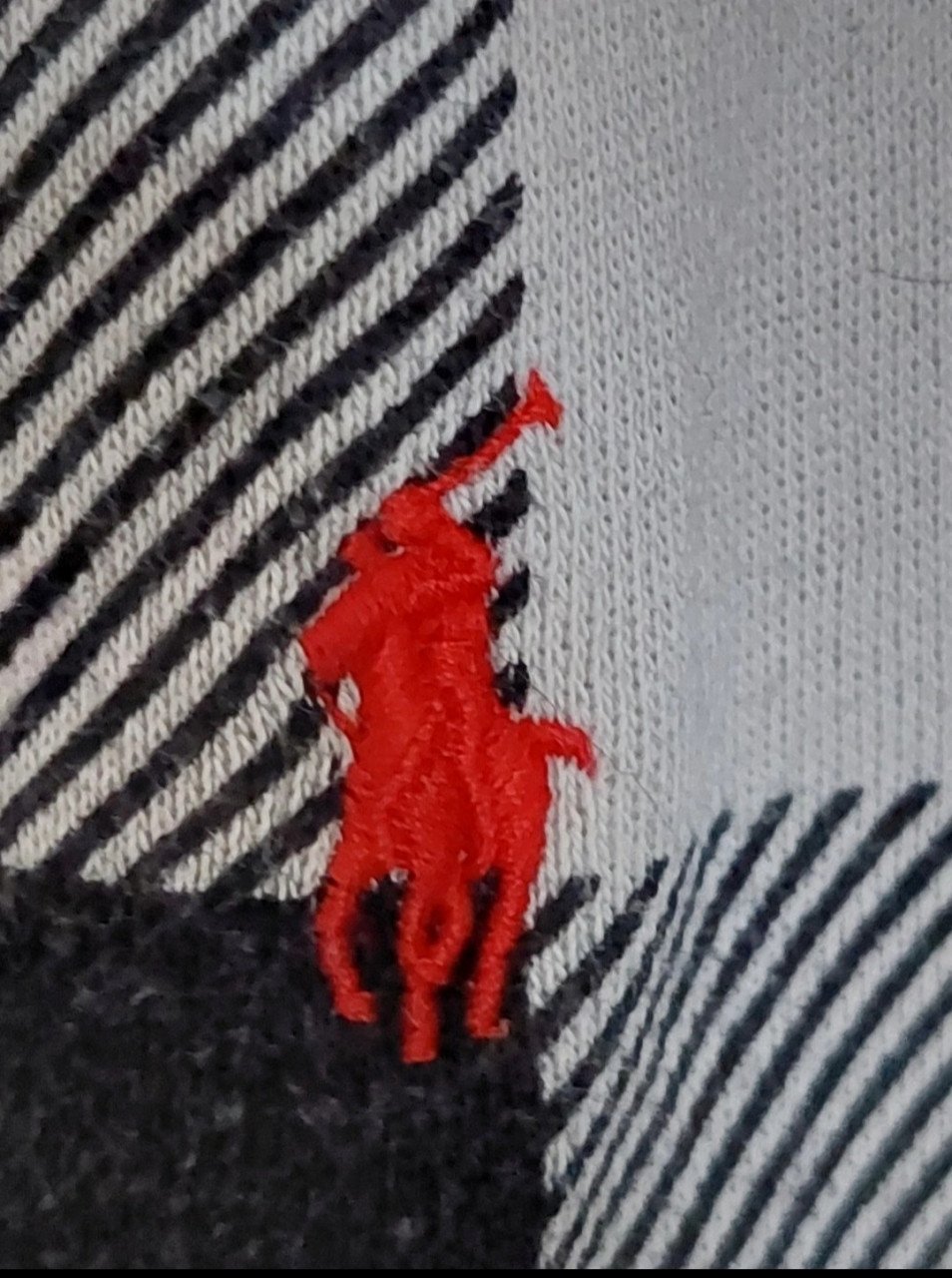 Zwart/wit geblokt Ralph Lauren herenvest mt xl