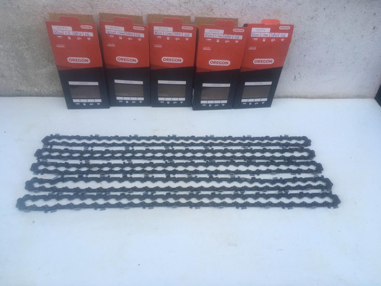 5X zaagketting voor kettingzaag dolmar, husqvarna etc gloednieuw steek 3/8