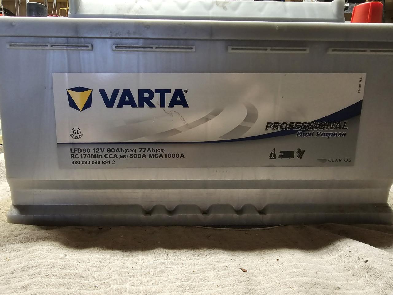 Varta Proffesional MF LFD90 - Onderhoudsvrij - Silver-Calcium technologie