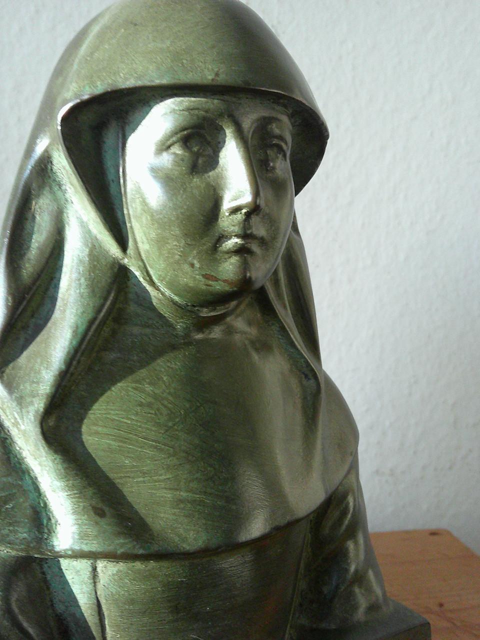 BRONZEN BEELDJE IN ART DECO ,VLAANDEREN JAREN '20 , '30.