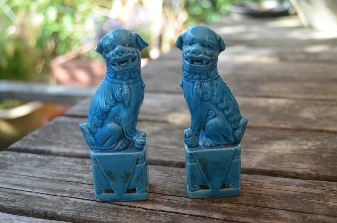 2 Chinese Foo Dogs + 1 reserve in prima staat