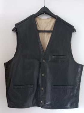 Stoere lederen gilet