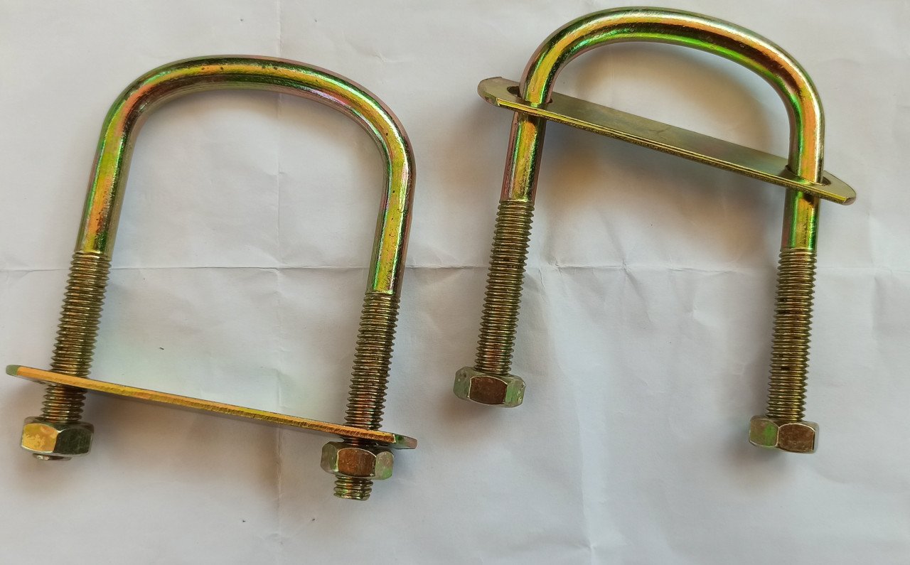 U-beugel met stropplaat - nieuw - samen voor €2
