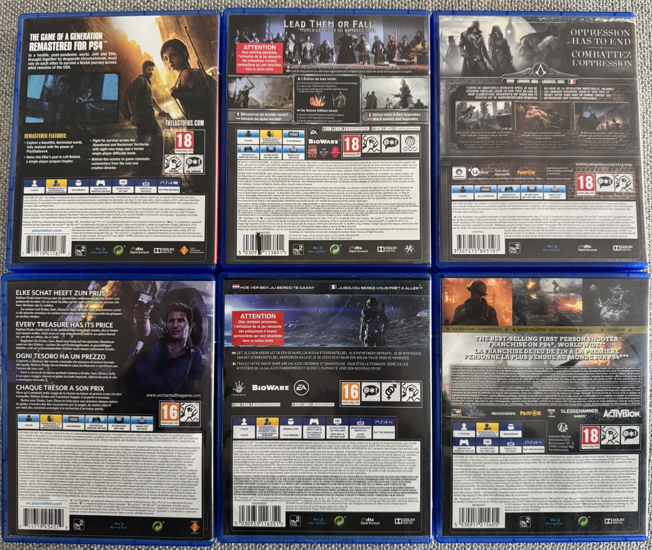 PS4 Games Bundel – €10 per stuk of €50 voor alles