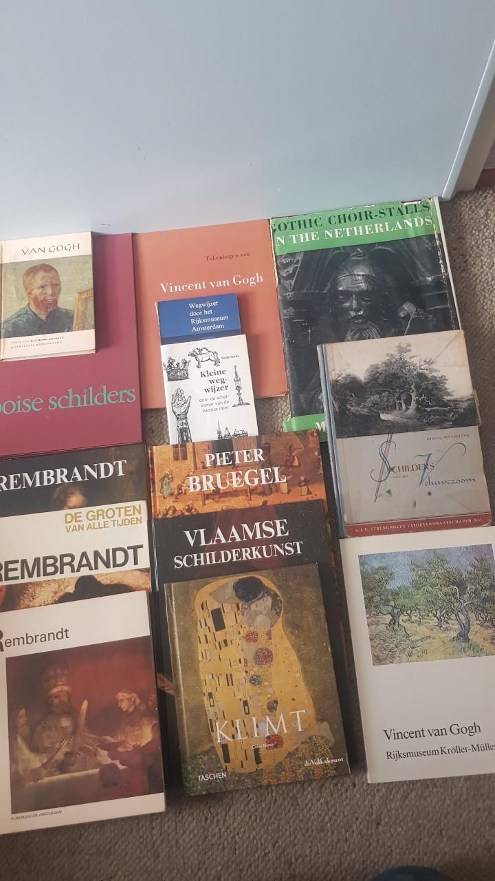 Partij boeken over beeldende kunst