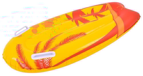 Opblaas kickboard in blauw en geel