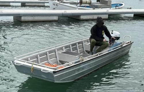Aluminium boot met 5pk