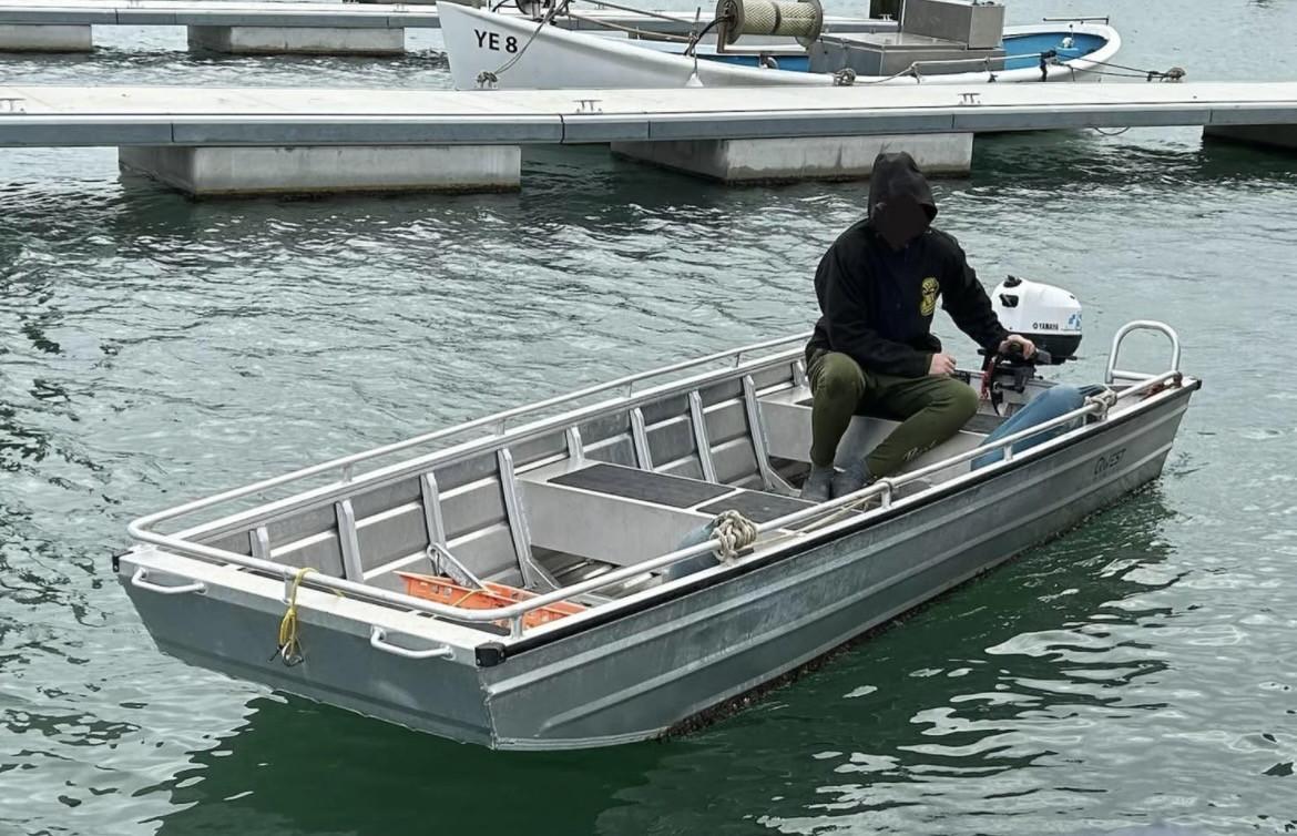 Aluminium boot met 5pk