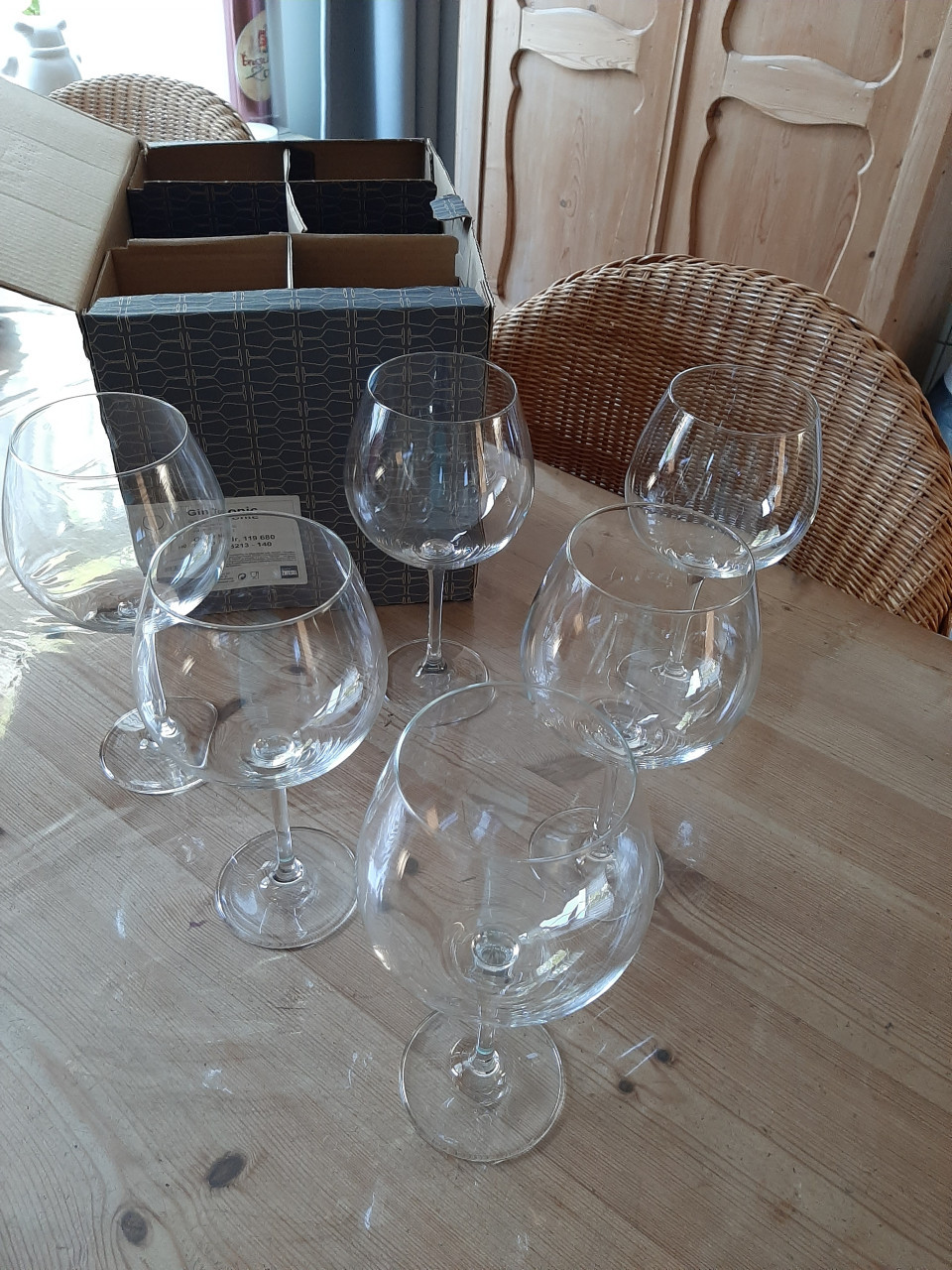 6 SCHOTT ZWIESEL , TRITAN - GIN TONIC GLAZEN - KRISTAL -  NIEUW