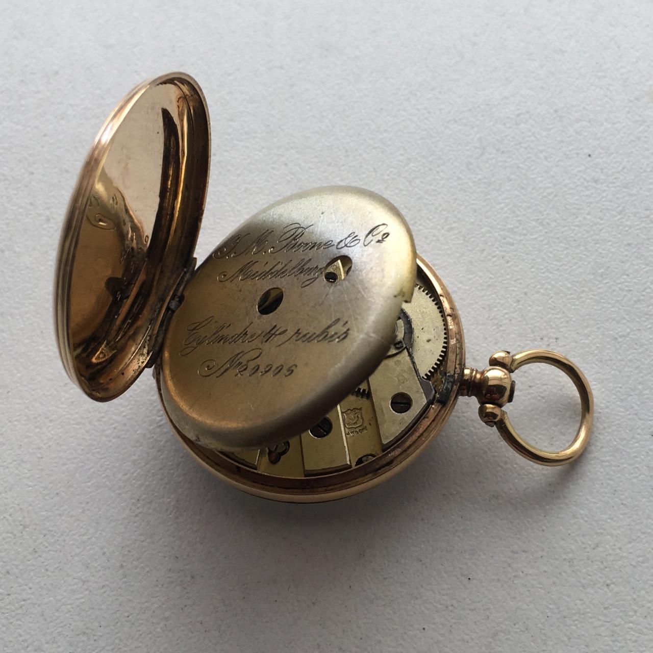 Prachtig 14 kt gouden Ladies Pocket Watch