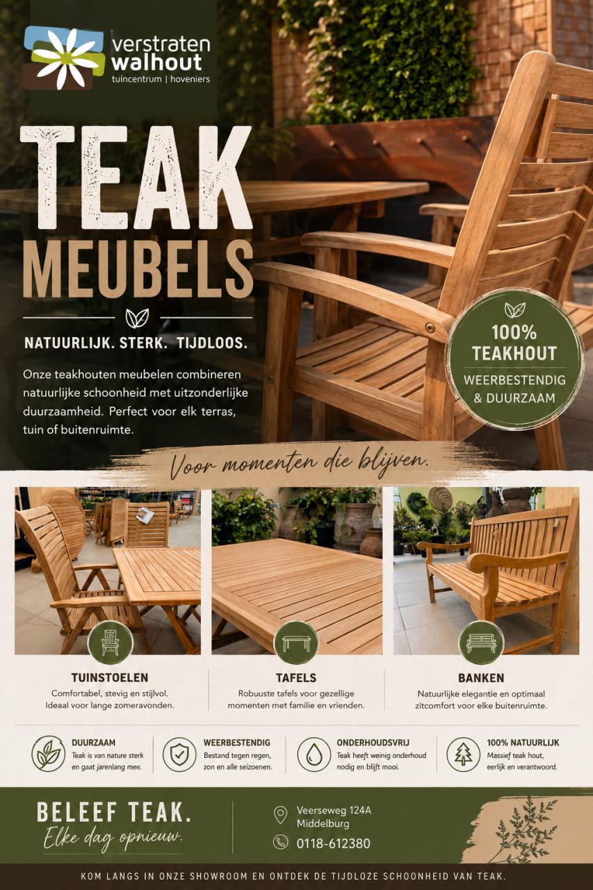 Teak tuinmeubels