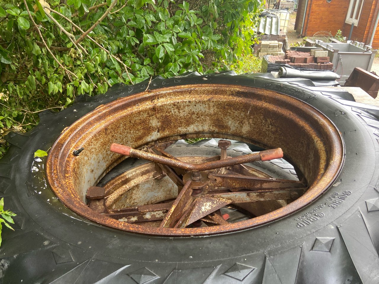 Tractorbanden met velg