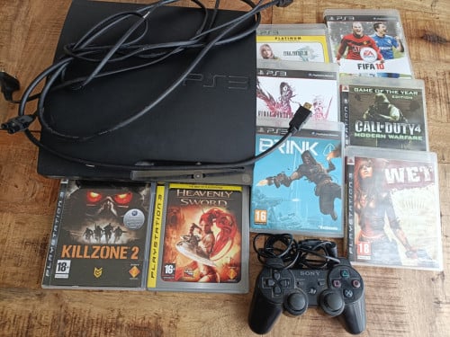 PlayStation 3 inclusief controller en 6 spellen