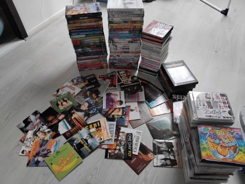 Heel veel cd's en dvd's