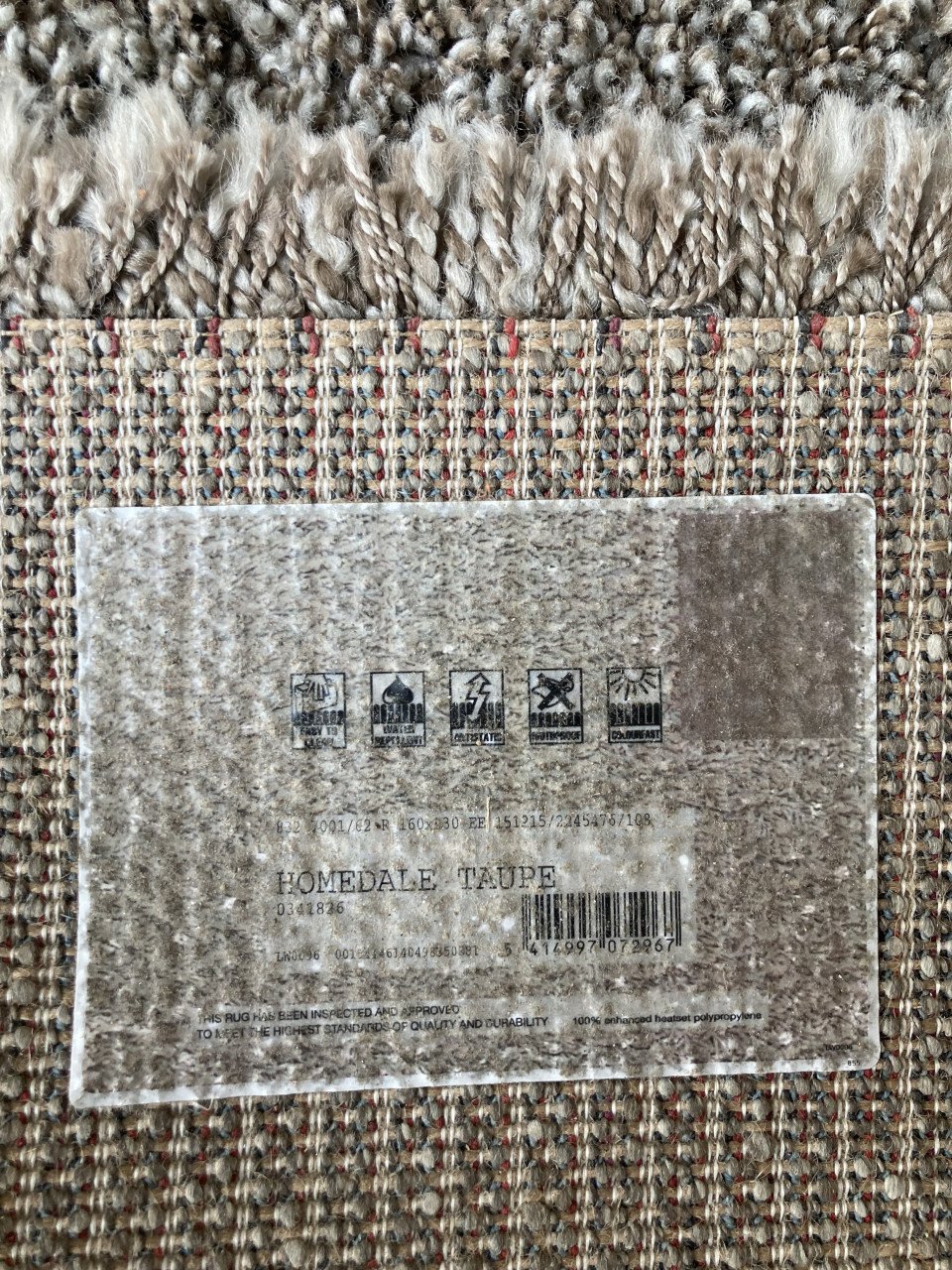 Tapijt 230x 160 taupe