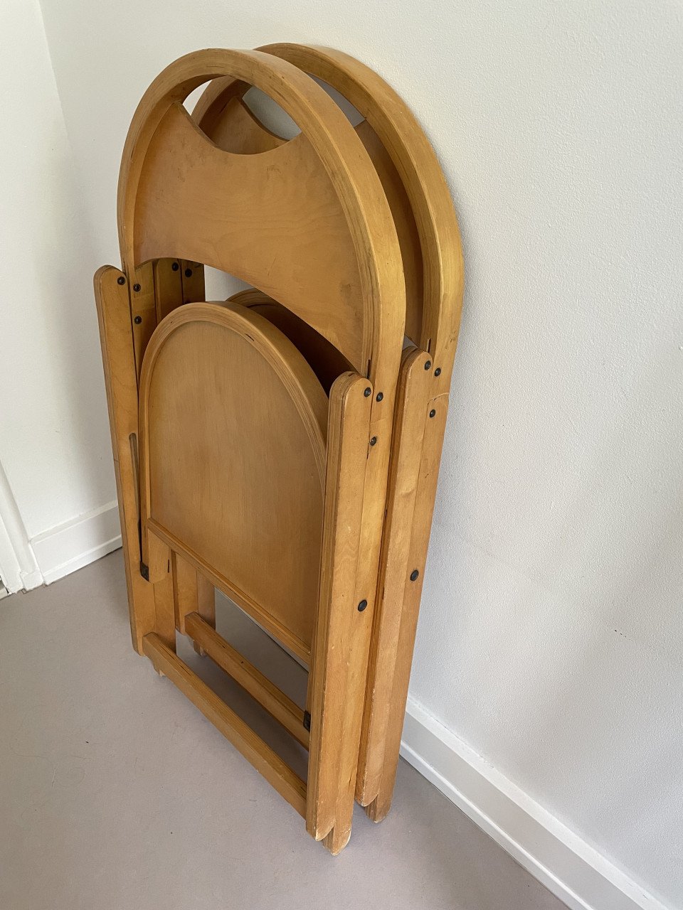 Set Vintage OTK Design Thonet Klapstoelen Jaren 50