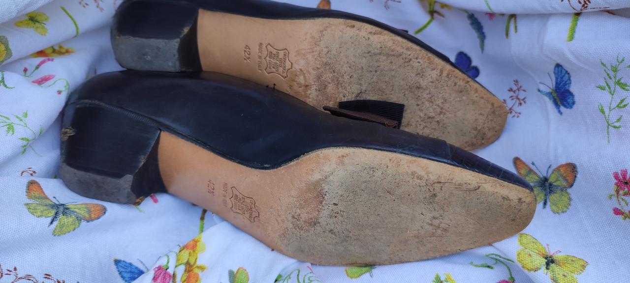 Dames Miss Lady leren pumps maat 42.5, weinig gedragen, bruin