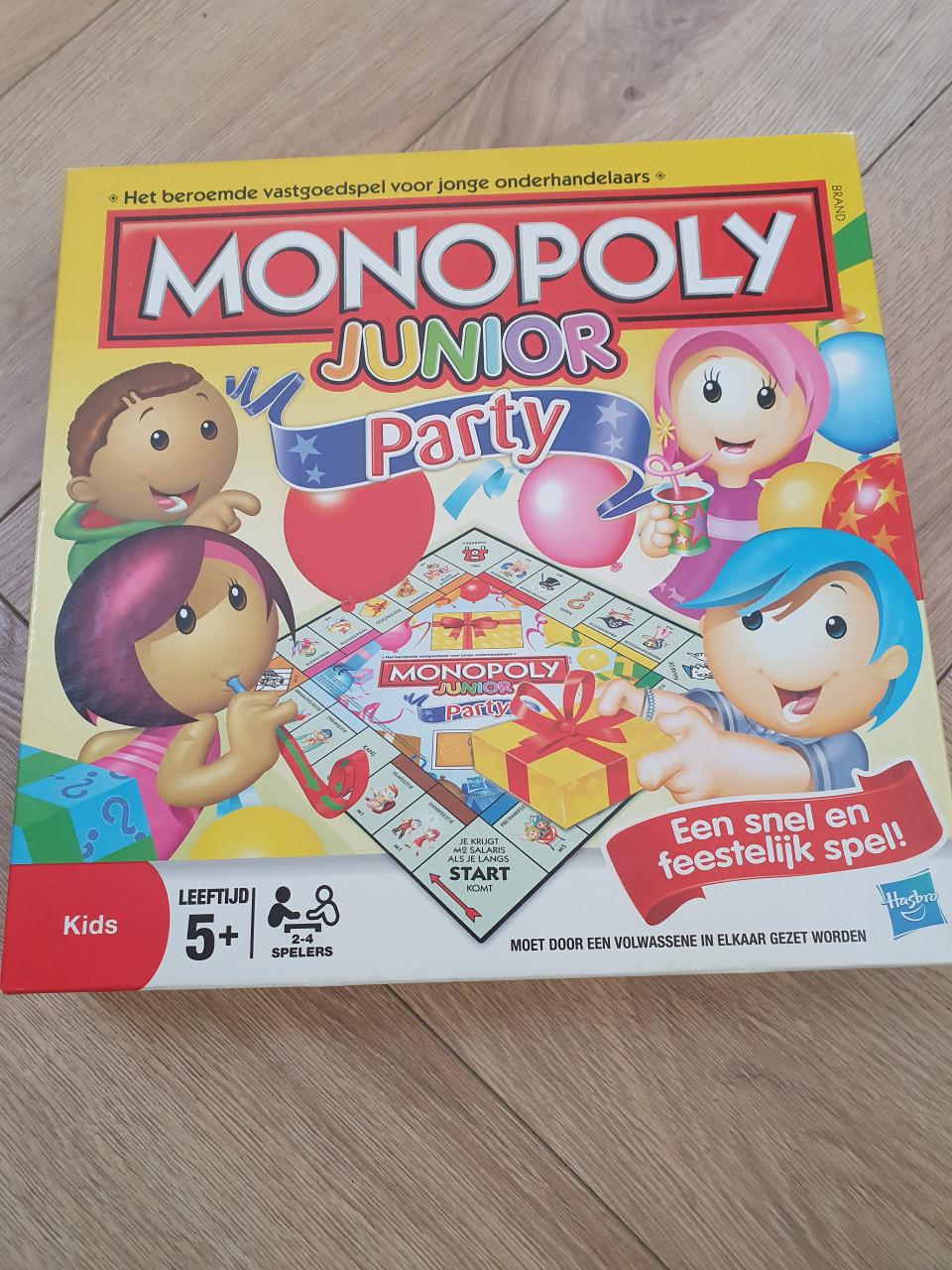 Monopoly Junior Party – kinderspel 5+ – compleet