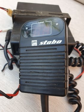 Leuk werkend vintage Stabo SM 1100 NL Mobilofoon met microfoon..