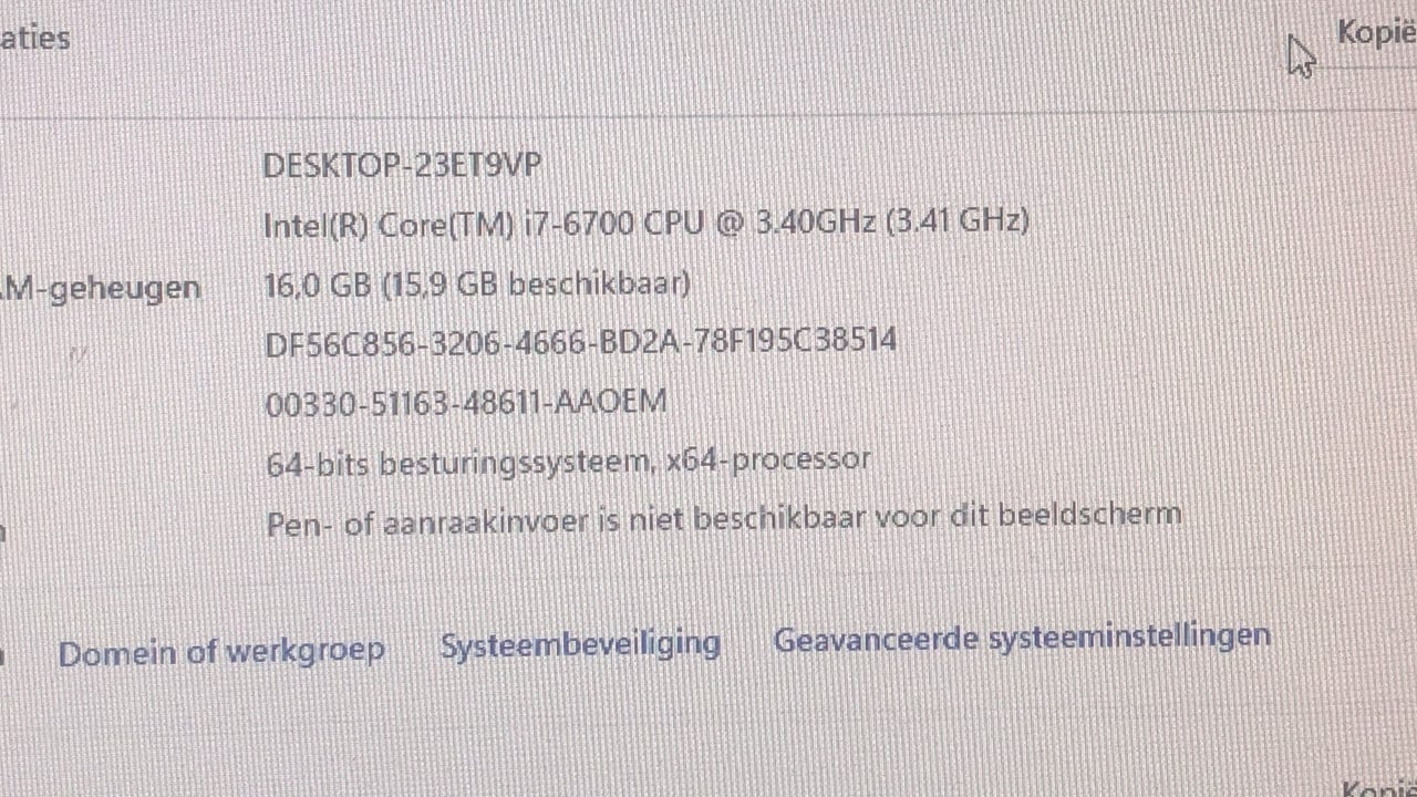 Dell Optiplex 3050/ i7-6700/ Ddr4 Mem./M2.3280 card 500gb