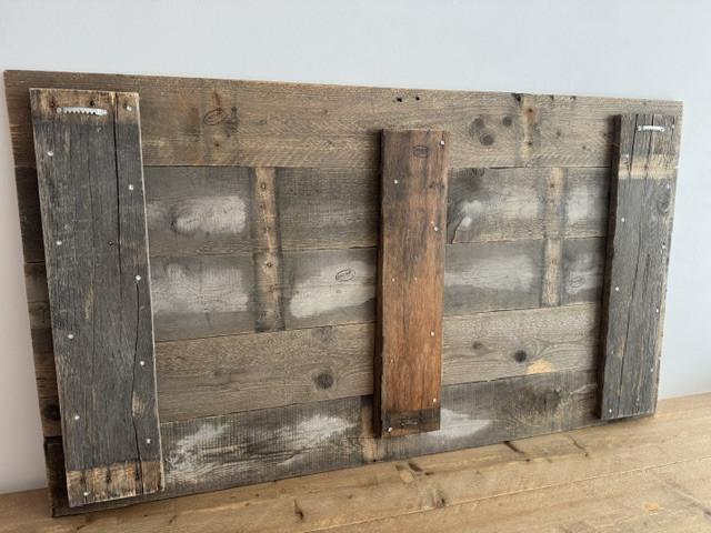 120 cm x 67 cm wereldkaart op hout, wanddecoratie