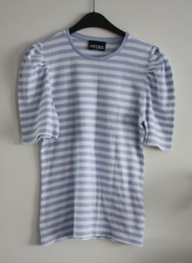 Tshirt blauw wit gestreept  maat xl