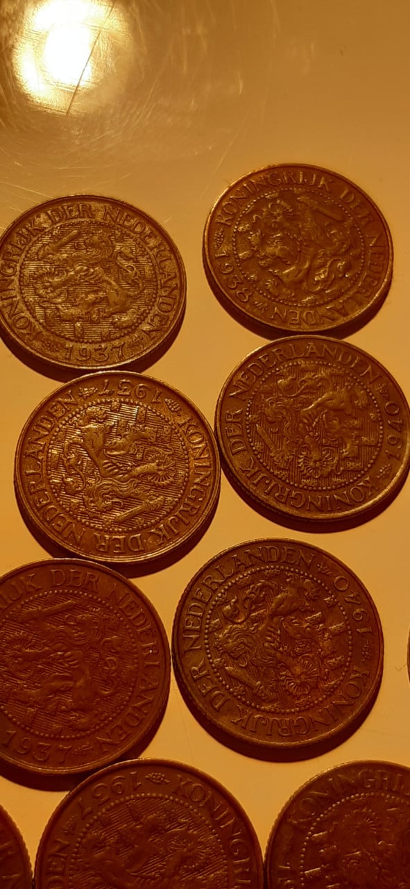 Wilhelmina 1 cent - 44 stuks