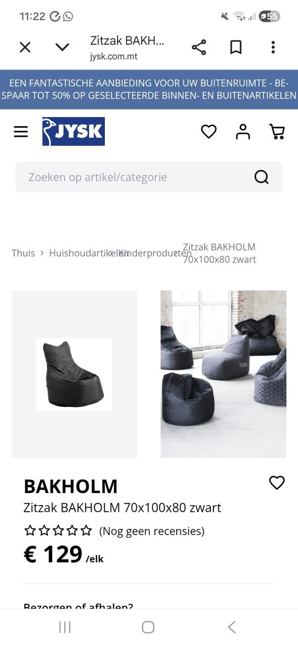 2 zwarte zitzakken