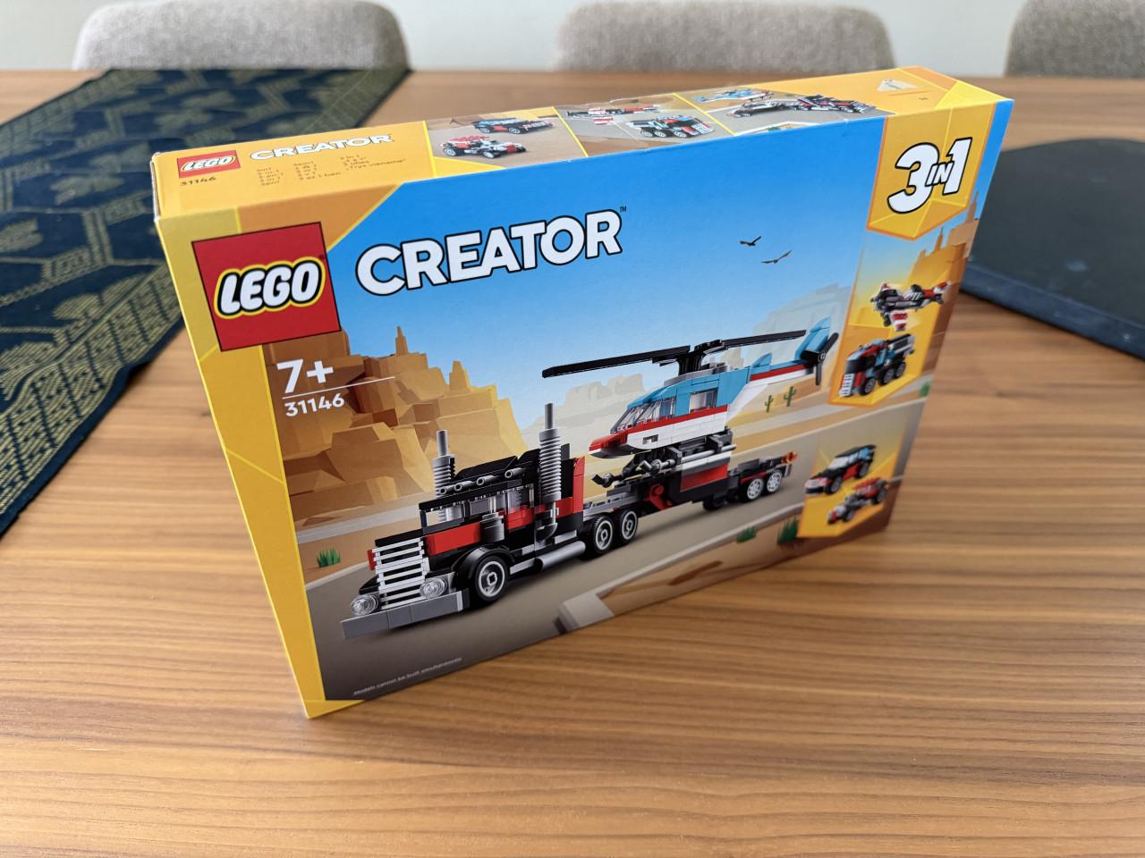 LEGO Creator 3-in-1 Truck met helikopter Auto en Vliegtuig Set 31146