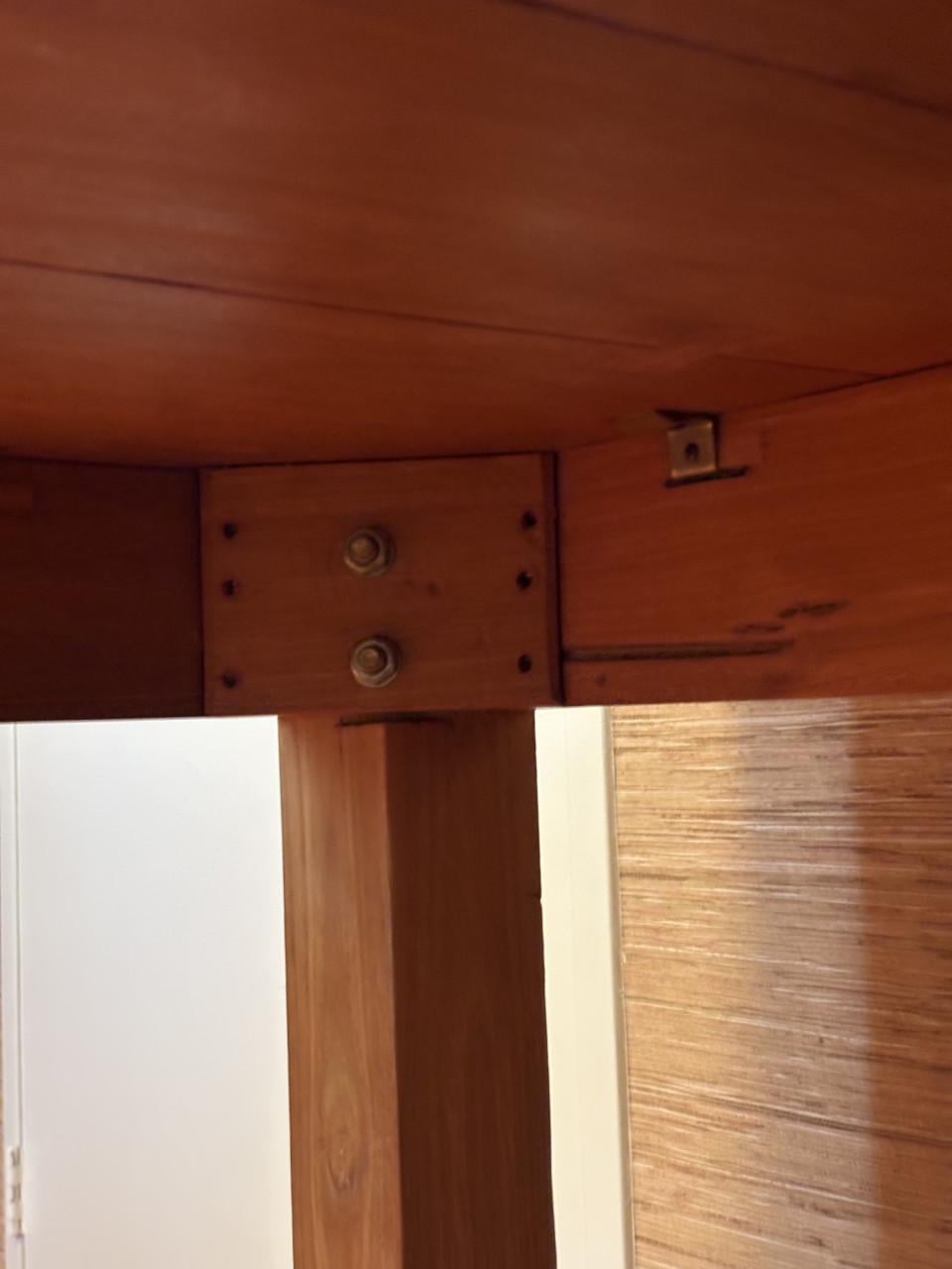Massief houten eettafel 220x100