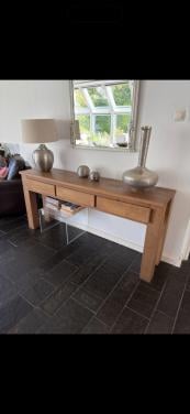 Eikenhouten sidetable