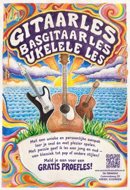 GRATIS PROEFLES GITAAR, BASGITAAR OF UKELELE / DRUMS