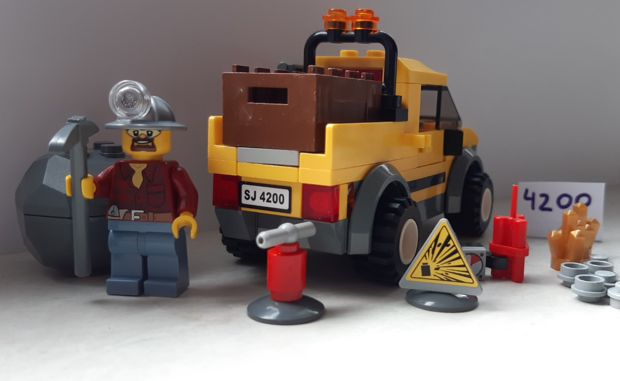 Lego City 4200: mijnbouw truck met mijnwerker
