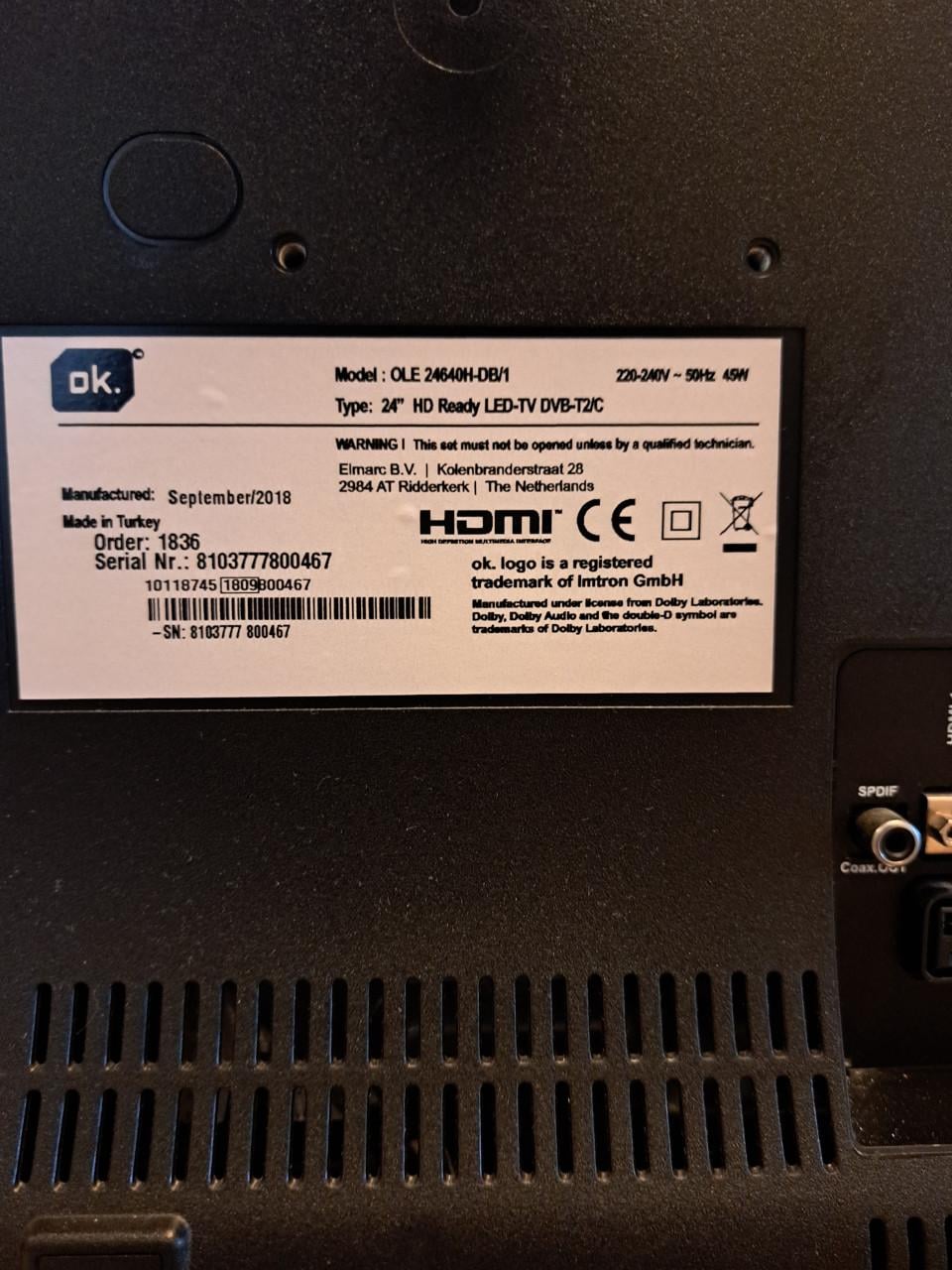 Tv led