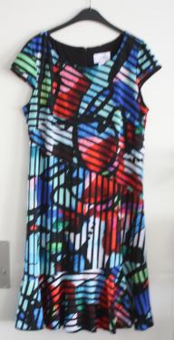 Kleurrijke jurk maat 42