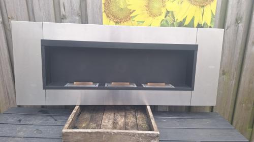 Moderne rvs gelhaard met 3 branders